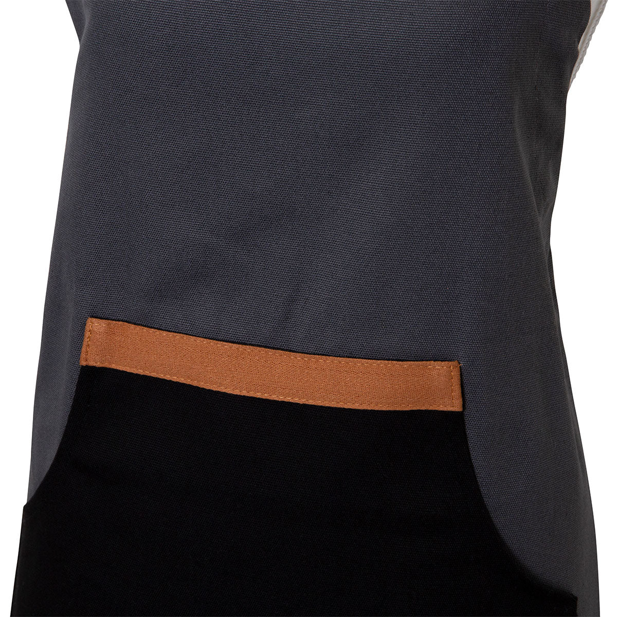 J Elliot Home Selby Cotton Apron 83 x 68 cm Charcoal & Black Tristar Online