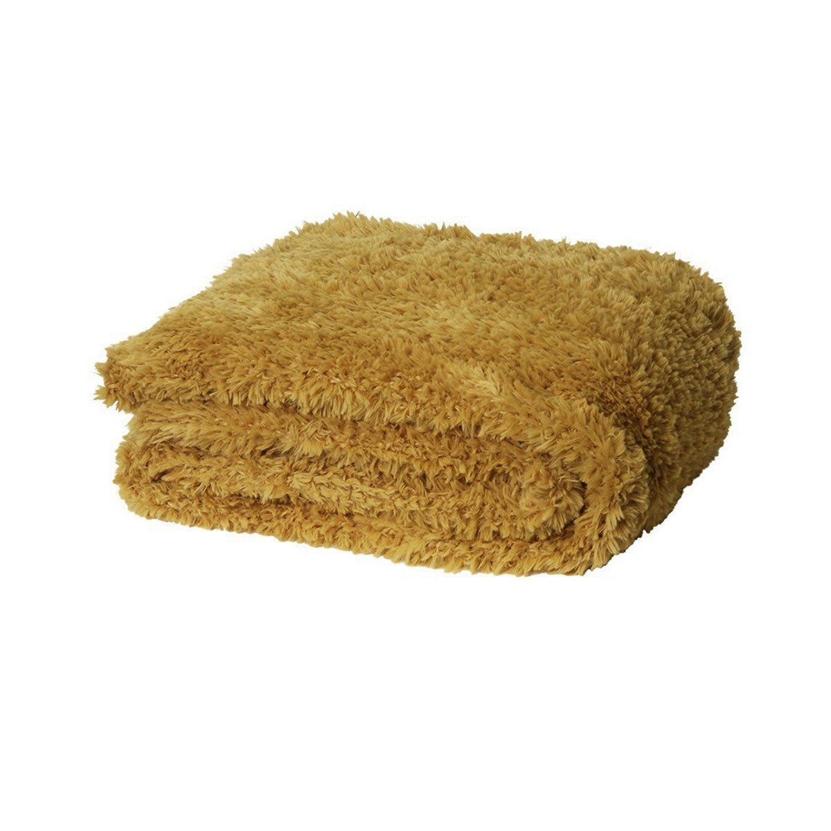 J.Elliot Home Eve Fur Knitted Throw Marigold Tristar Online