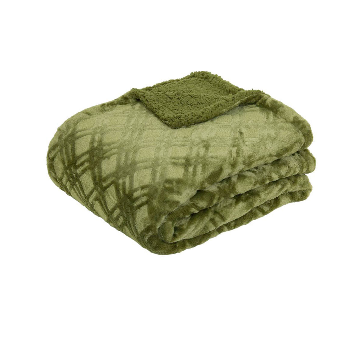 J.Elliot Home Vida Microplush Throw Olive Tristar Online