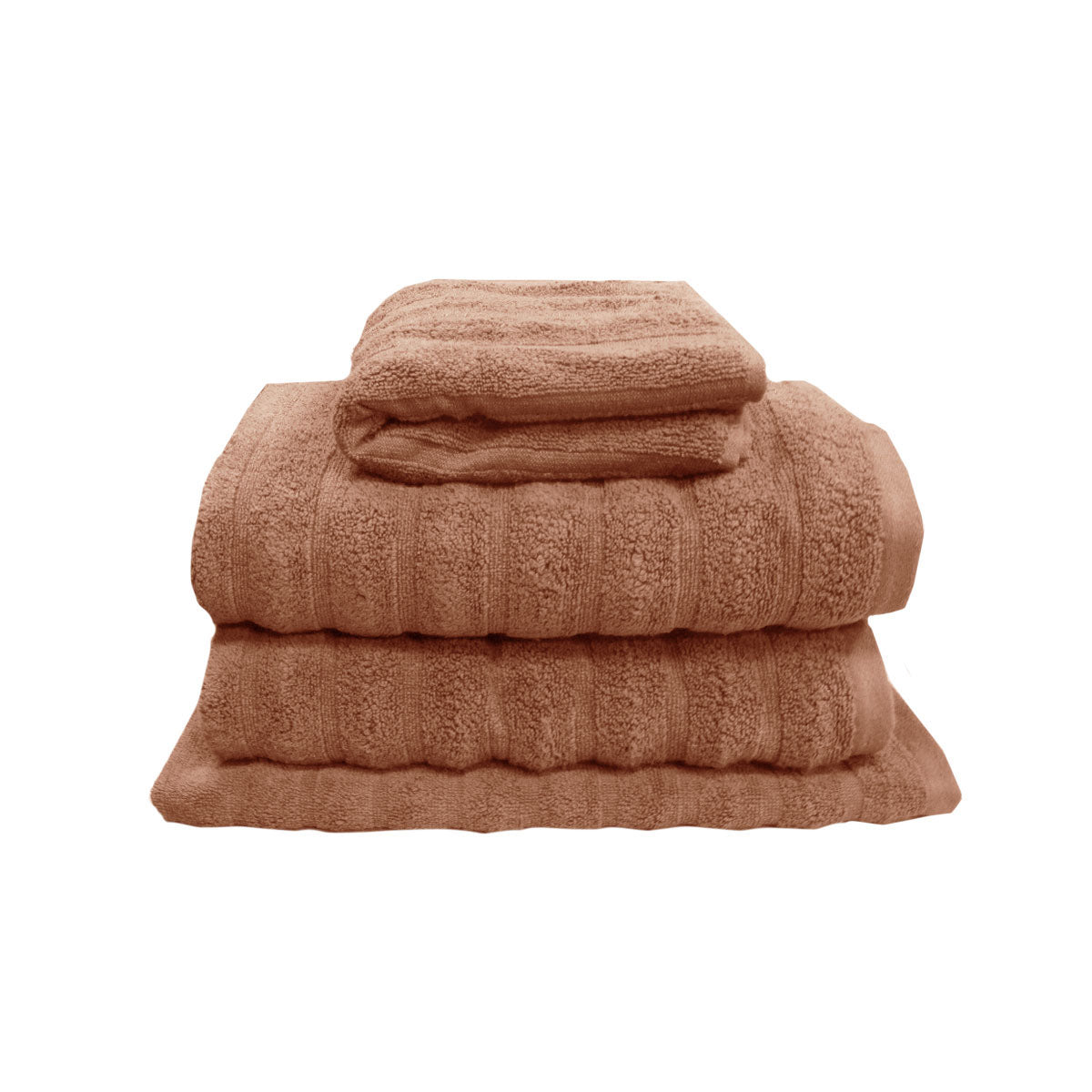 J Elliot Home Set of 4 George Collective Cotton Bath Towel Set Terracota Tristar Online