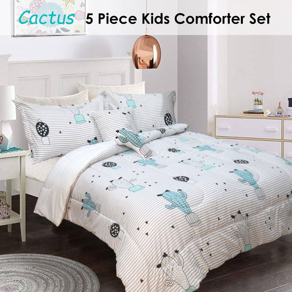 Ramesses 5 Piece Kids Comforter Set Cactus Double Tristar Online