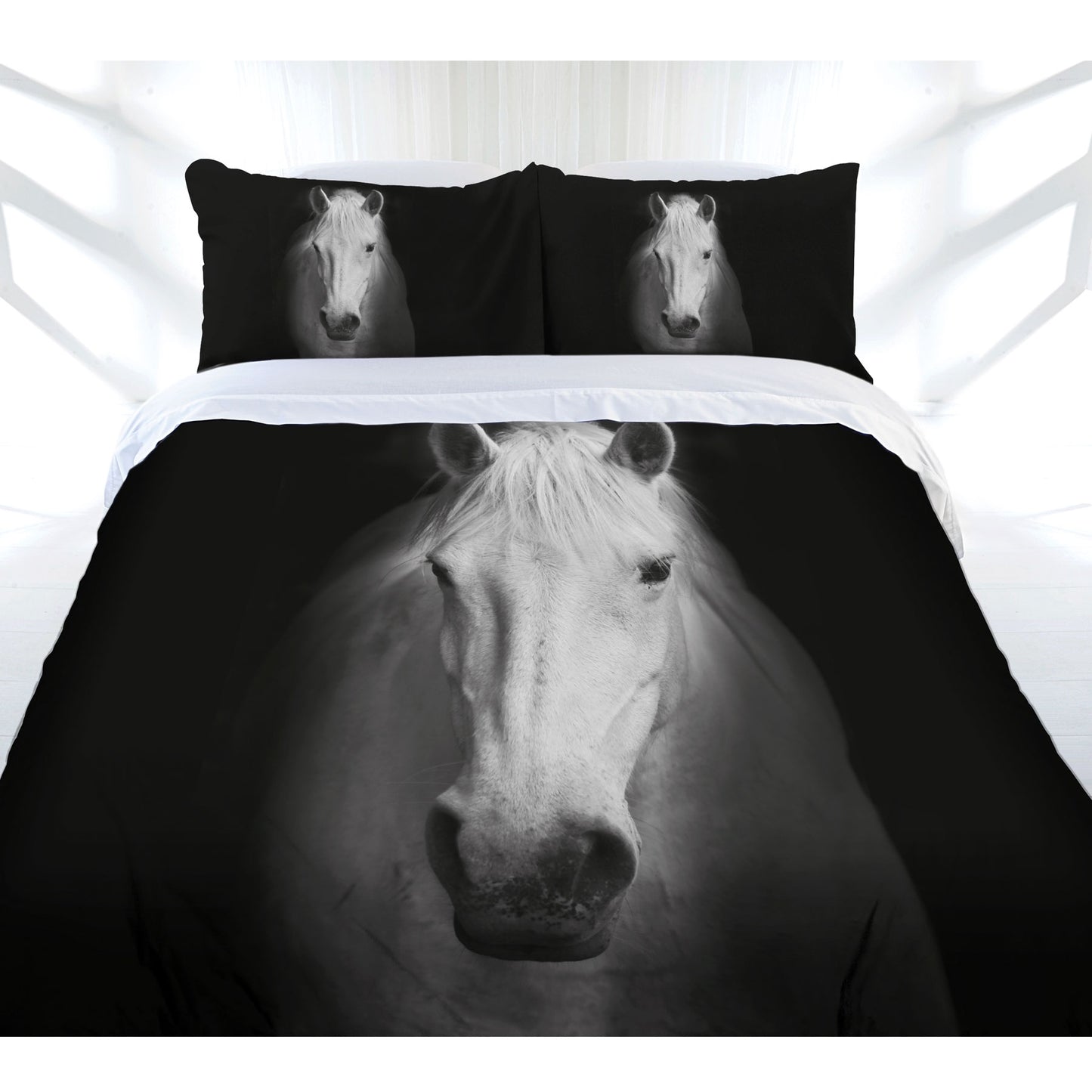 Just Home Midnight Horse Quilt Cover Set Queen Tristar Online