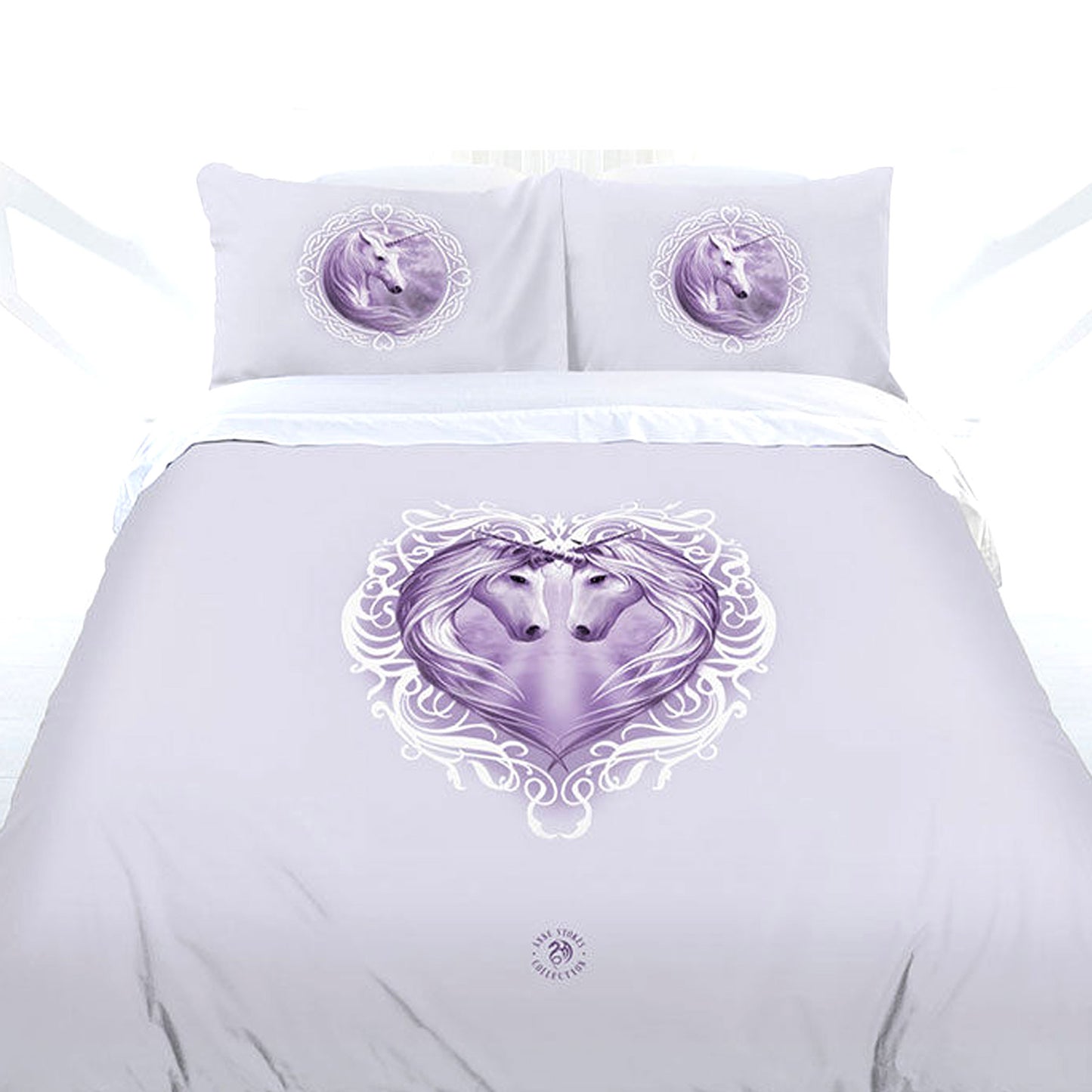 Anne Stokes White Unicorn Quilt Cover Set Queen Tristar Online