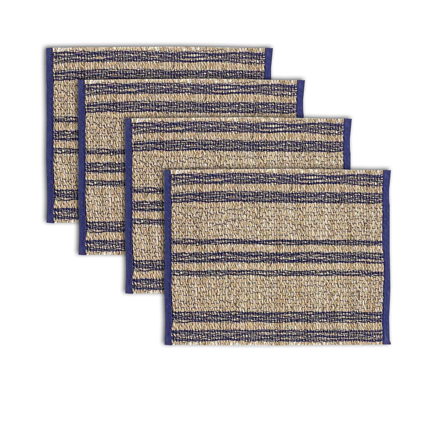 Ladelle Set of 4 Loma Woven Table Placemats Navy Tristar Online