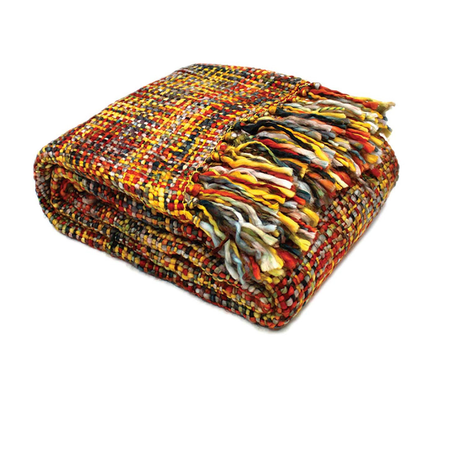 Rans Oslo Knitted Weave Throw 127x152cm - Bush Fire Tristar Online
