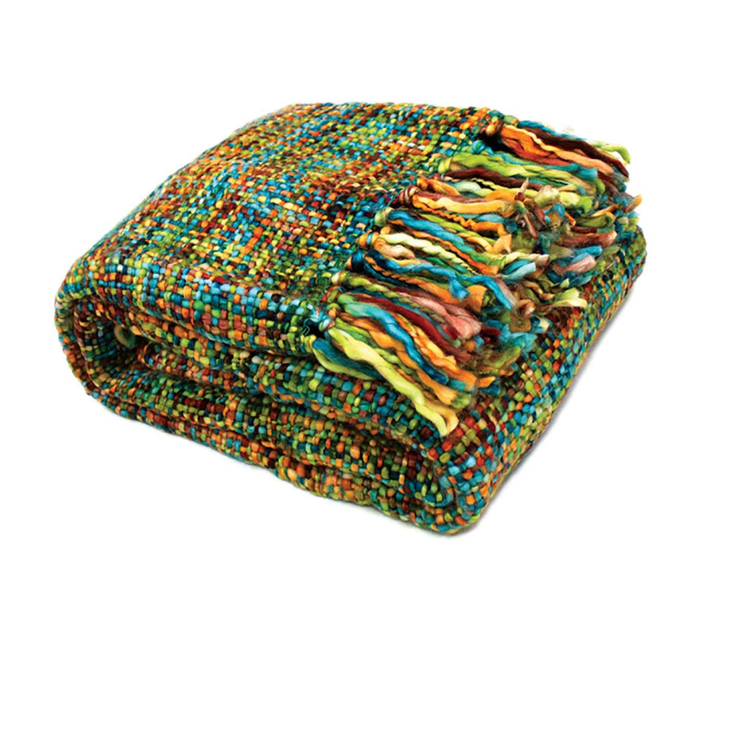 Rans Oslo Knitted Weave Throw 127x152cm - Peacock Tristar Online