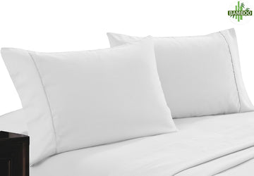 400 thread count bamboo cotton twin pack pillowcase white Tristar Online