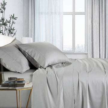 1000tc bamboo cotton sheet set mega king silver Tristar Online