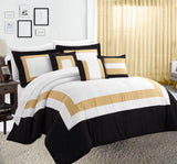 10 piece comforter and sheets set queen gold Tristar Online