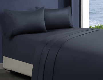 1000tc egyptian cotton 1 fitted sheet and 2 pillowcases single charcoal Tristar Online