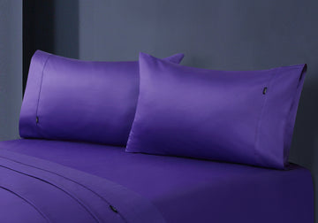 1000tc egyptian cotton pillowcase pair violet Tristar Online