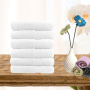 6 piece ultra light cotton face washers in white Tristar Online