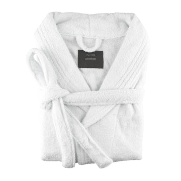 small medium egyptian cotton terry toweling bathrobe white Tristar Online
