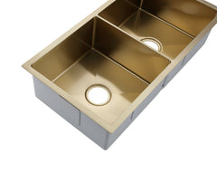 2023 Burnished Brass Gold stainless steel 304 double bowl kitchen sink Tristar Online