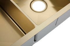 2023 Burnished Brass Gold stainless steel 304 double bowl kitchen sink Tristar Online
