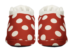 ARCHLINE Orthotic Slippers CLOSED Back Scuffs Moccasins Pain Relief - Red Polka Dots - EUR 40 (Womens 9 US) Tristar Online