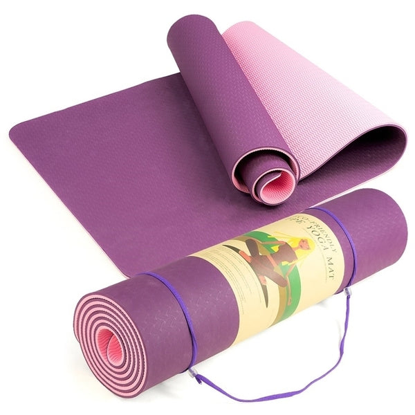 YOGA MAT Non-Slip Light Gym 1830x610x6mm Pilates Home Fitness - Assorted Colours Tristar Online