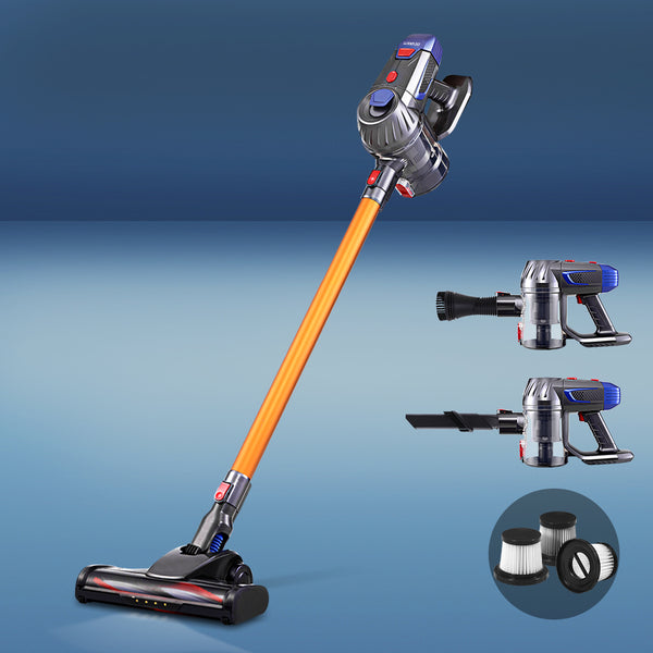 Devanti Handheld Vacuum Cleaner Stick Cordless Bagless 2-Speed Spare HEPA Filter Tristar Online