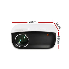 Devanti Mini Video Projector Wifi USB HDMI Portable HD 1080P Home Projector Tristar Online