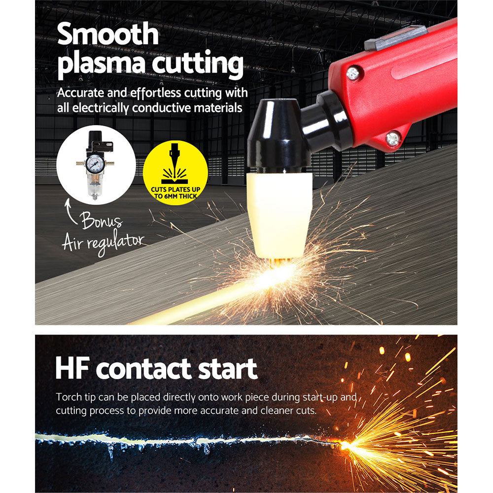 Giantz 140Amp Inverter Welder Plasma Cutter Gas DC iGBT Portable Welding Machine Tristar Online