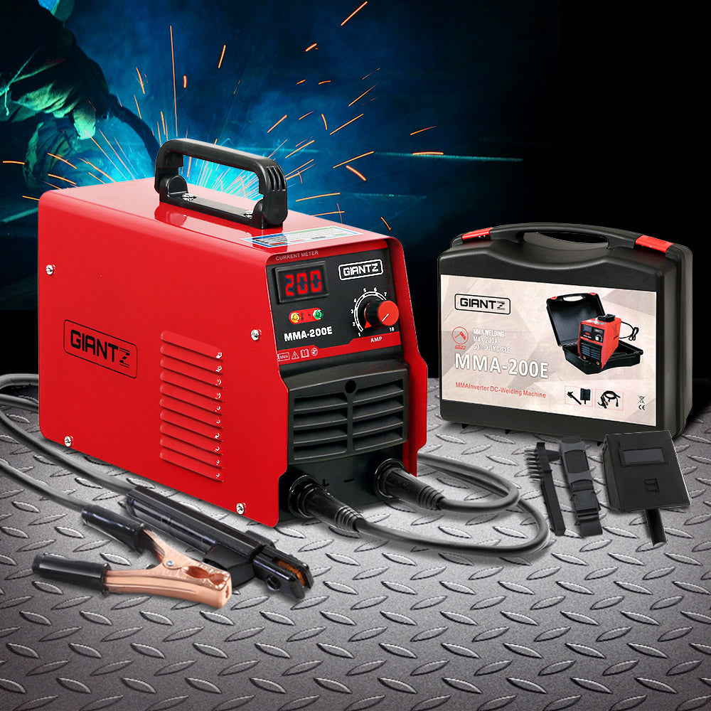 Giantz 200 Amp Inverter Welder MMA ARC DC IGBT Welding Machine Stick Portable Tristar Online