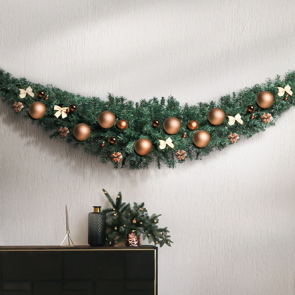 Jingle Jollys Christmas Garland 1.8M Xmas Tree Decoration Green Tristar Online