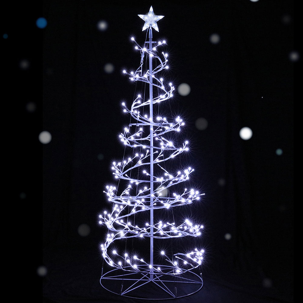 Jingle Jollys Christmas Tree 1.8M 6FT LED Xmas Decoration Cold White Lights Tristar Online