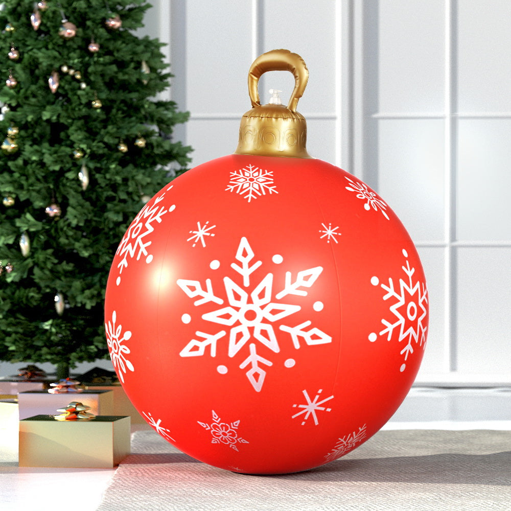 Jingle Jollys Christmas Inflatable Ball 60cm Decoration Giant Bauble Gold Tristar Online
