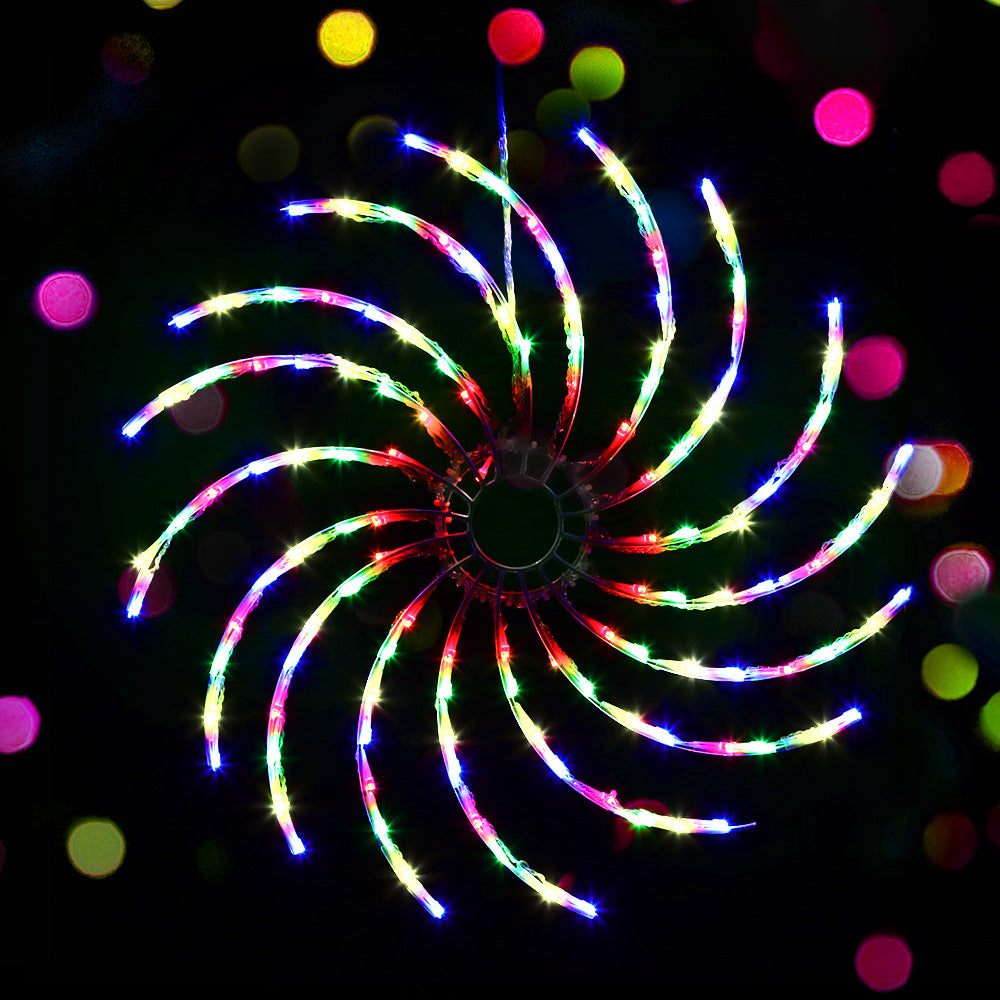 Jingle Jollys Christmas Motif Lights LED Spinner Light Waterproof Colourful Tristar Online