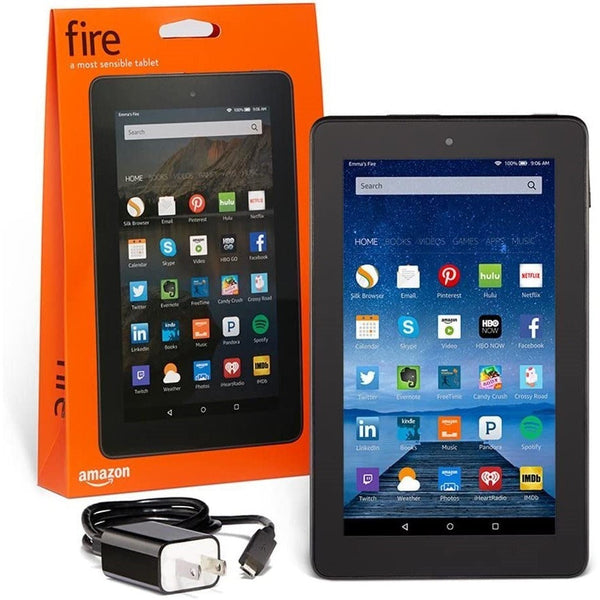 Amazon Fire 7 Tablet with Alexa, 7" Display, 8 GB, SV98LN (5th Gen) - Black ( Open Never Used) Amazon