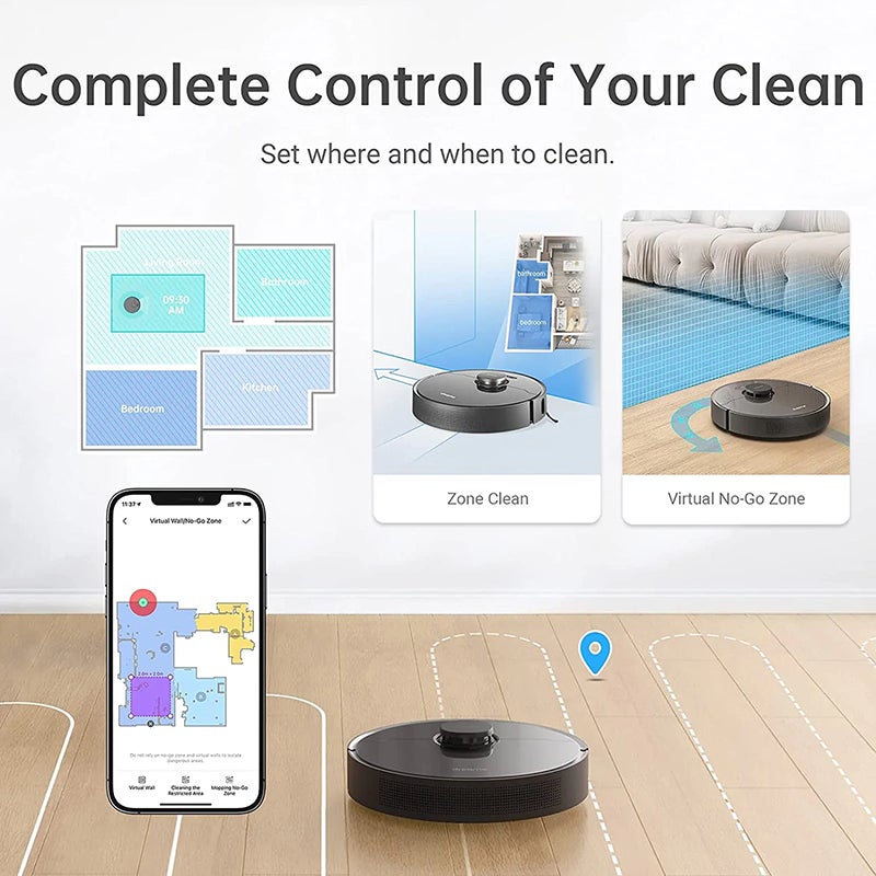 Dreame Z10 Pro Robotic Vacuum and Mop with Auto Empty Dock - Black Dreame