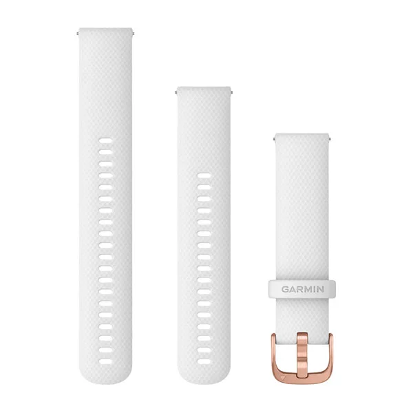 Garmin Quick Release Bands 20mm White with Rose Gold Hardware (AU Version) Garmin