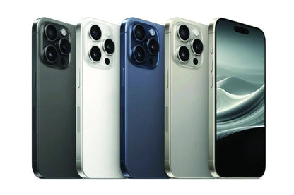 Apple iPhone 15 Pro - 128GB / 256GB / 512GB / 1TB - Black, White, Blue, Natural Titanium - Excellent - Refurbished