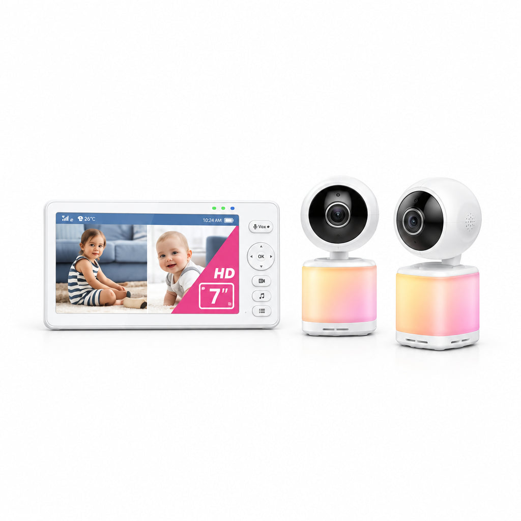VTech Video, Audio Baby Monitor 5 Inch, 7 Inch LCD, Baby Monitor - Pristine - Refurbished