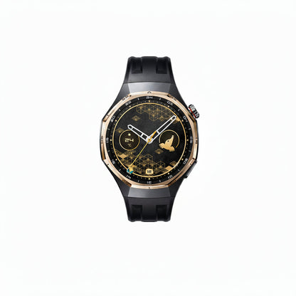 HONMA x HUAWEI Watch GT 6 Pro (46mm) -  Black, Gold - Fluoroelastomer Strap - Chinese Version