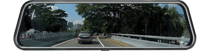 10-Inch Dual Lens Dash Cam Mirror - 1080P FHD Touch Screen Car DVR with Rear Camera, Night Vision & G-Sensor(black) Tristar Online