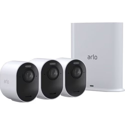 Arlo Ultra 2 Spotlight Wireless Security Camera – 3-Pack – White