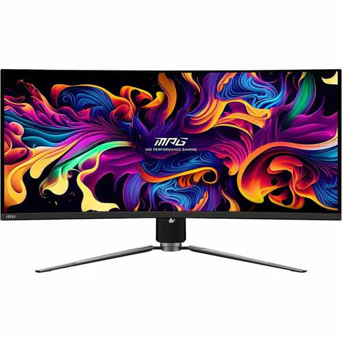 MSI 341CQPX 34" Curved QD-OLED UW-QHD Gaming Monitor – 240Hz, USB-C, KVM