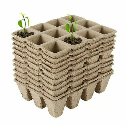 10pcs Biodegradable Seedling Trays 12-Hole Garden Starter Tristar Online