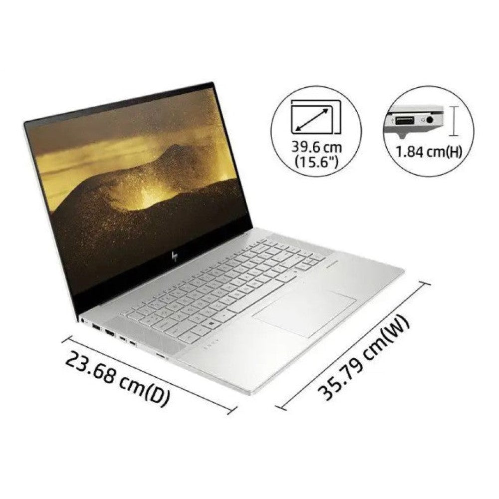 HP ENVY 15 Touchscreen Laptop – 15.6" UHD, Intel Core i7, 16GB RAM, 512GB SSD, NVIDIA GeForce 2060, Windows 10, Fingerprint Reader