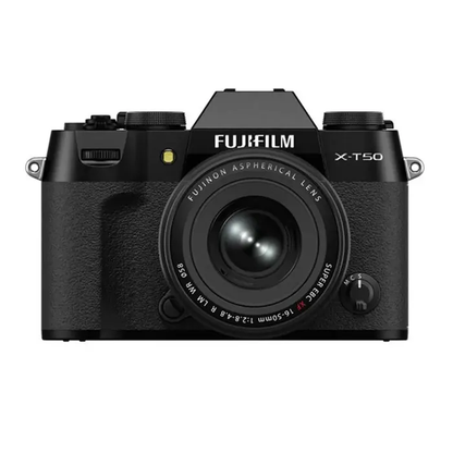 Fujifilm X-T50 Mirrorless Camera with XF 16-50mm F/2.8-4.8 Lens - Black