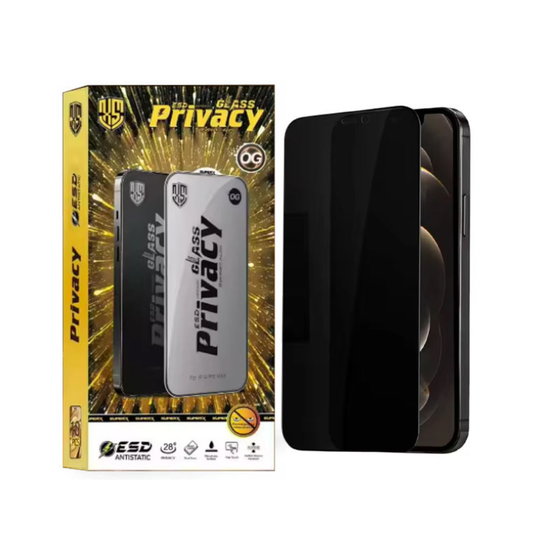 Tristar Privacy Tempered Glass Compatible with iPhone 11–17 Anti Spy Protection