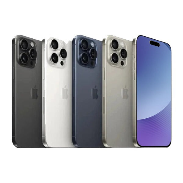 Apple iPhone 15 Pro Max - 256GB / 512GB / 1TB - Black, White, Blue & Natural Titanium - Pristine - Refurbished