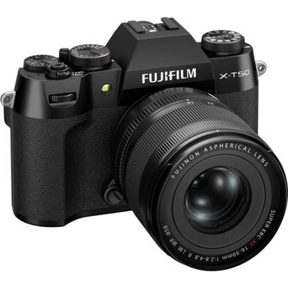 Fujifilm X-T50 Mirrorless Camera with XF 16-50mm F/2.8-4.8 Lens - Black