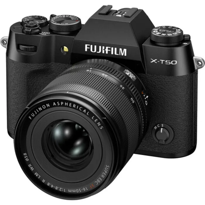Fujifilm X-T50 Mirrorless Camera with XF 16-50mm F/2.8-4.8 Lens - Black