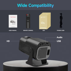 Magcubic HY320 Mini Newly Native 720P Android 11 4K Projector 300ANSI Wifi6 BT5.0 Cinema Outdoor Portable 180° Rotable Projector