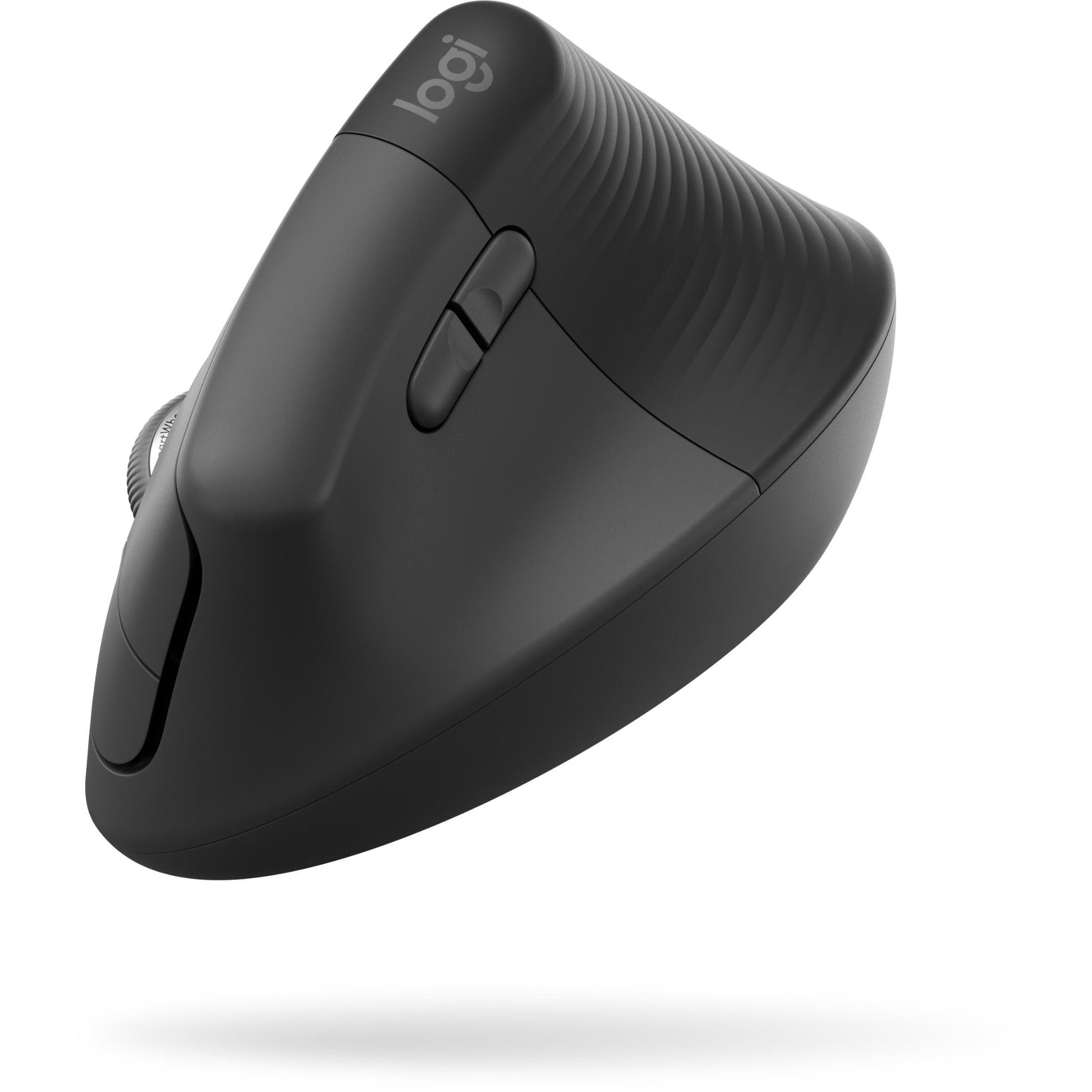 Logitech Lift Vertical Ergonomic Mouse, Wireless, Bluetooth or Logi Bolt USB receiver, Quiet clicks, 4 buttons, compatible with Windows/MacOS/iPadOS, Laptop, PC - Graphite ( Open Never Used ) Logitech