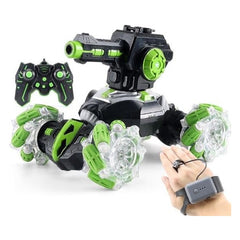 Monster Truck RC Car -Off-Road Hand Gesture Controlled Stunt Car with Lights, Music, and Dual Remote Controls Tristar