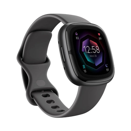 Fitbit Sense Smartwatch Graphite GPS, ECG & SpO₂ - Pristine - Refurbished Fitbit