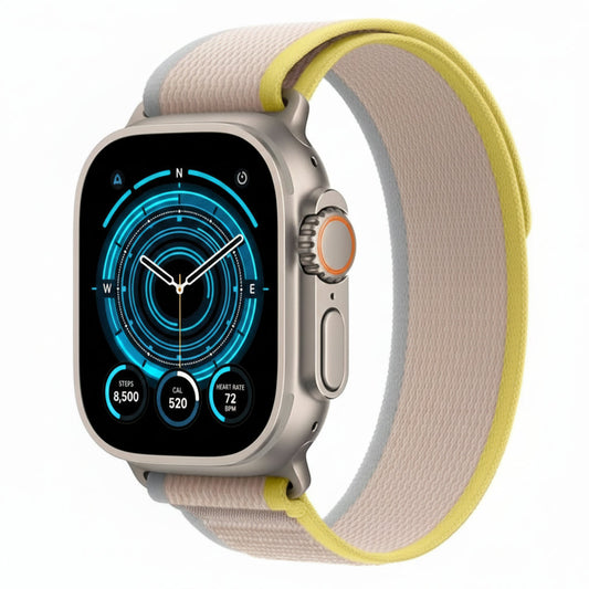 Apple Watch Ultra Titanium 49mm GPS + Cellular Yellow Beige Trail Loop Band SM (Copy) APPLE